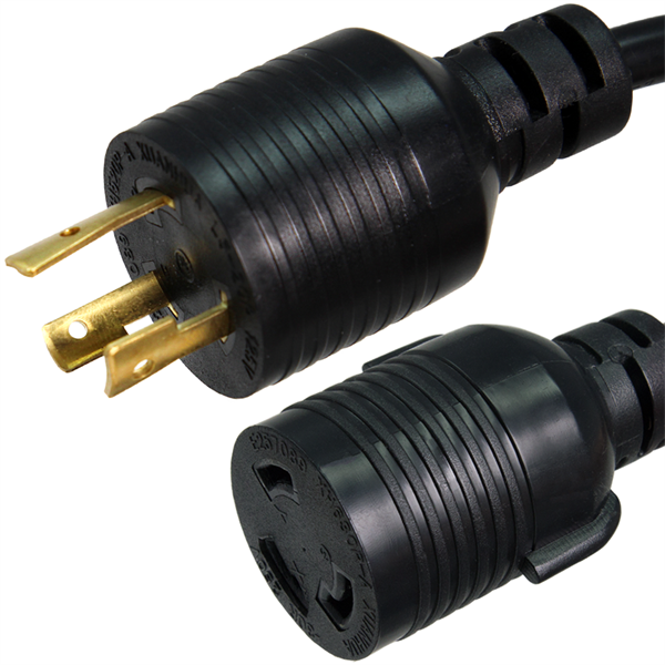 L6-20P to L6-30R Plug Adapter Power Cord