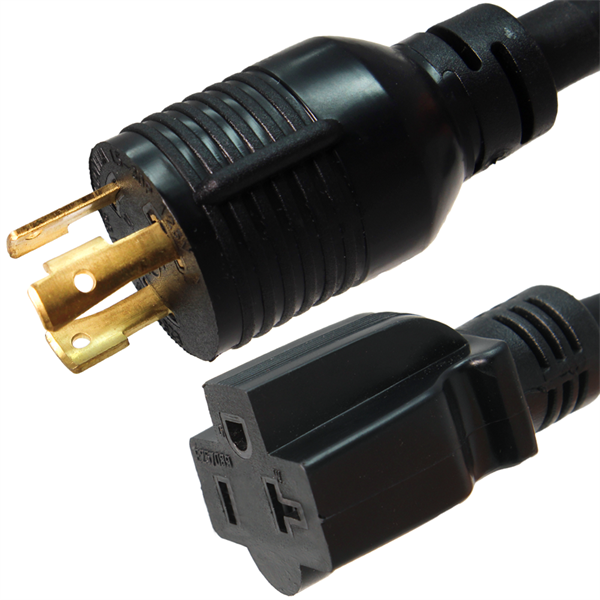 L5-30P to 5-20R Plug Adapter Power Cord