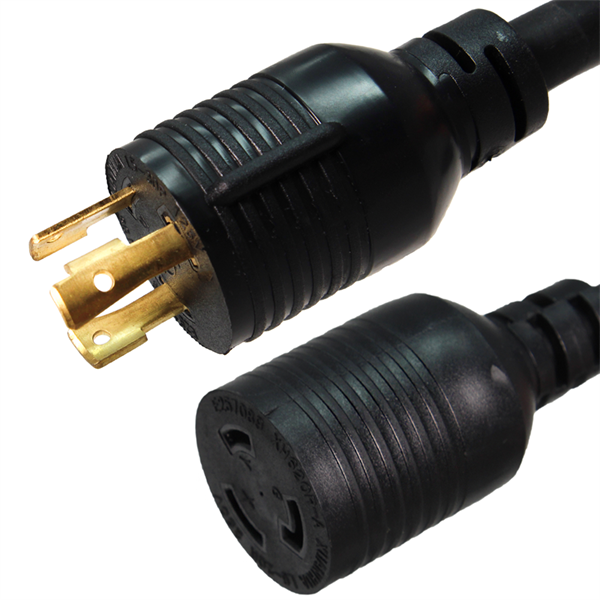 L6-30P to L6-20R Plug Adapter Power Cord