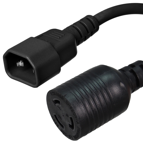 C14 to L6-20R Plug Adapter Power Cord