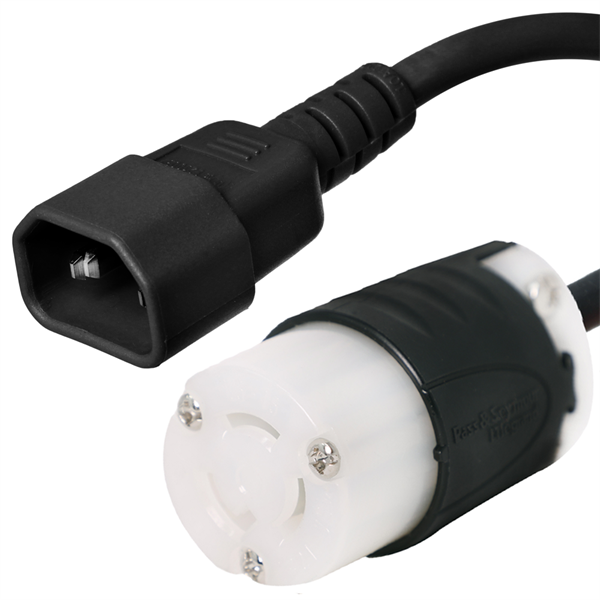 C14 to L5-15R Plug Adapter Power Cord