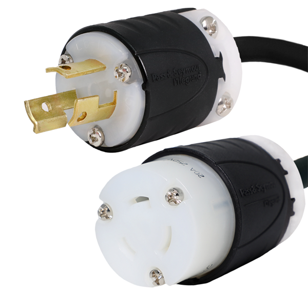 L6-15P to L6-20R Plug Adapter Power Cord