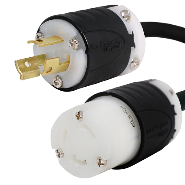 L6-15P to L6-30R Plug Adapter Power Cord