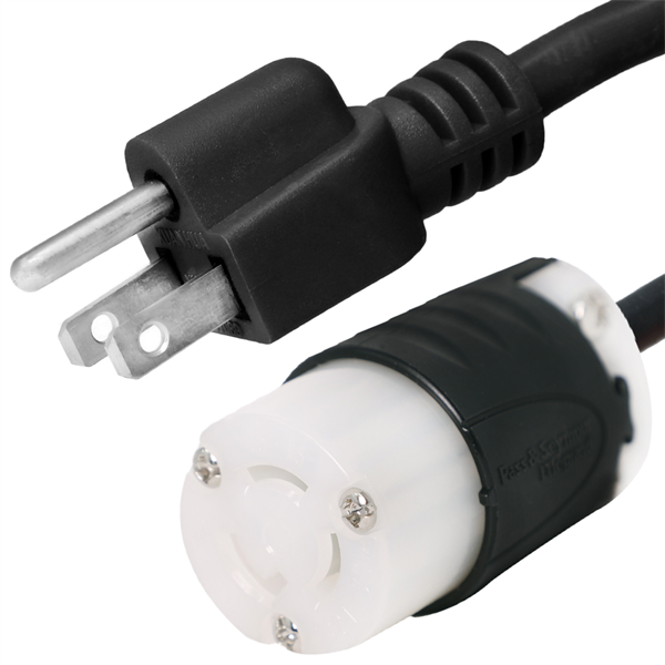 5-15P to L5-15R Plug Adapter Power Cord