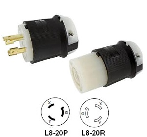 NEMA L8-20 Extension Cords