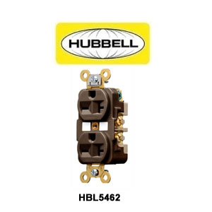 Duplex 3wire 6-15/20  Receptacle (Brown)