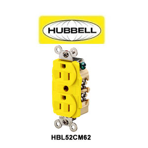 Marine Duplex Receptacle 5-15 (Yellow)