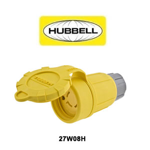 Non-NEMA 20 amp watertight yellow connector