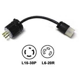 L15-30P to L6-20R Plug Adapter