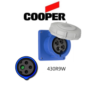 Cooper 430R9W Outlet -  30A, 250V 3-Pole / 4-Wire, IEC60309