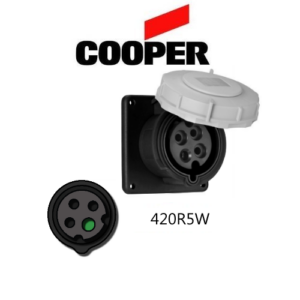 Cooper 420R5W Outlet -  20A, 600V 3-Pole / 4-Wire, IEC60309