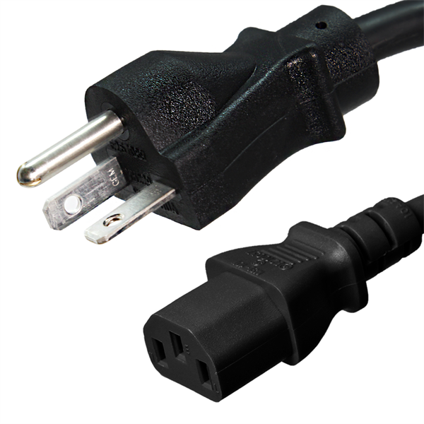 6-20P to C13 Power Cords Rated 15A, 250V, 14/3 AWG