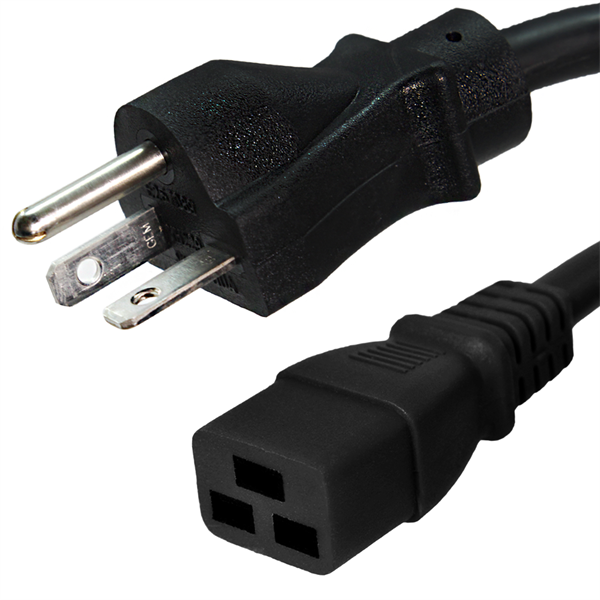 6-20P to C19 Power Cords Rated 20A, 250V, 12/3 AWG