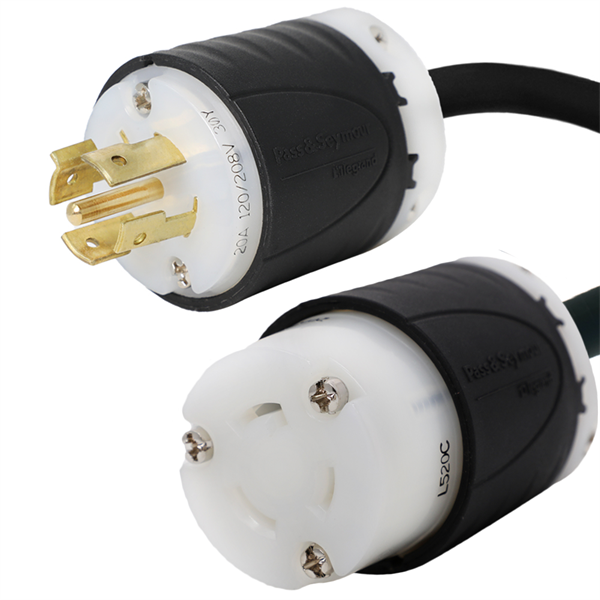 L21-20P to L5-20R Plug Adapter Power Cord