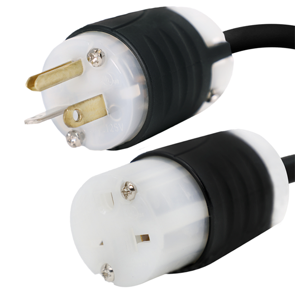 5-20P to 6-20R Plug Adapter Power Cord