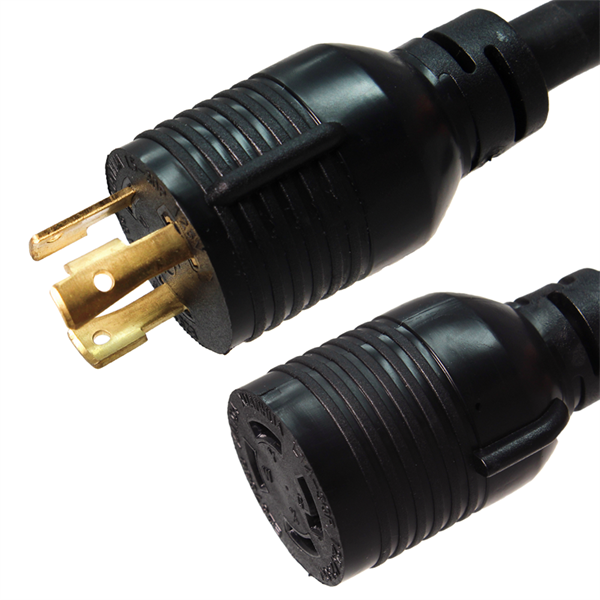 L6-30P to L14-30R Plug Adapter Power Cord