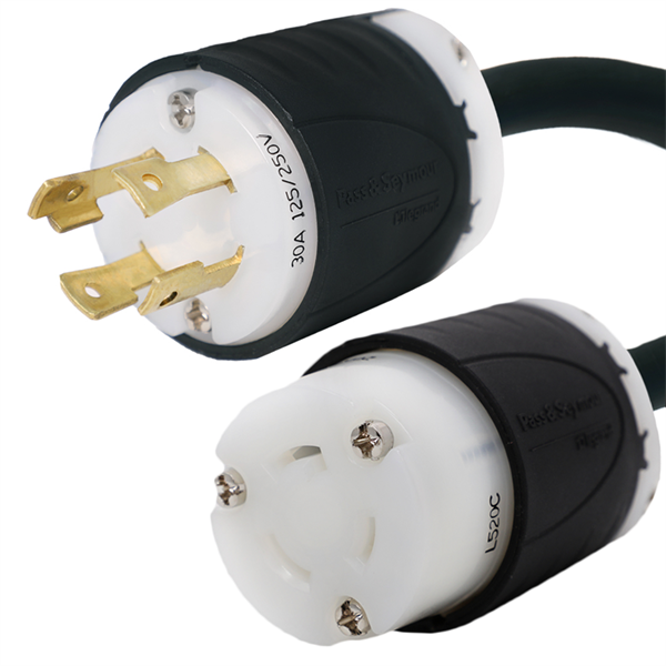 L14-30P to L5-20R Plug Adapter Power Cord