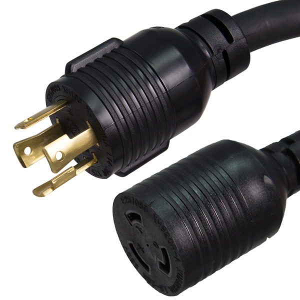 L14-30P to L6-20R Plug Adapter Power Cord