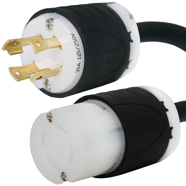 L14-30P to L14-20R Plug Adapter Power Cord