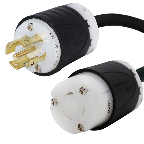 L21-30P to L5-20R Plug Adapter Power Cord