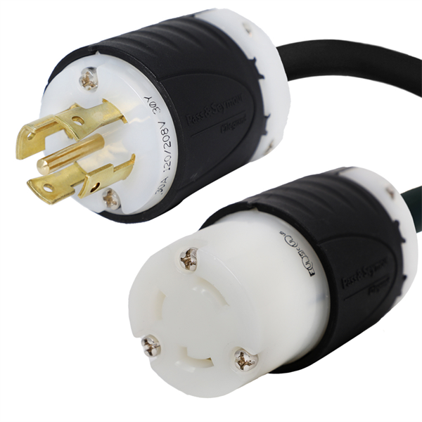 L21-30P to L5-30R Plug Adapter Power Cord