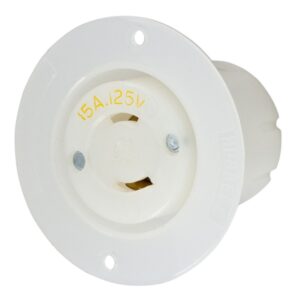 Hubbell L1-15R Twist-Lock® Flanged Outlet Rated for 15A/125V