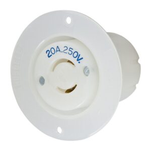 Hubbell L2-20R Twist-Lock® Flanged Outlet Rated for 20A/250V