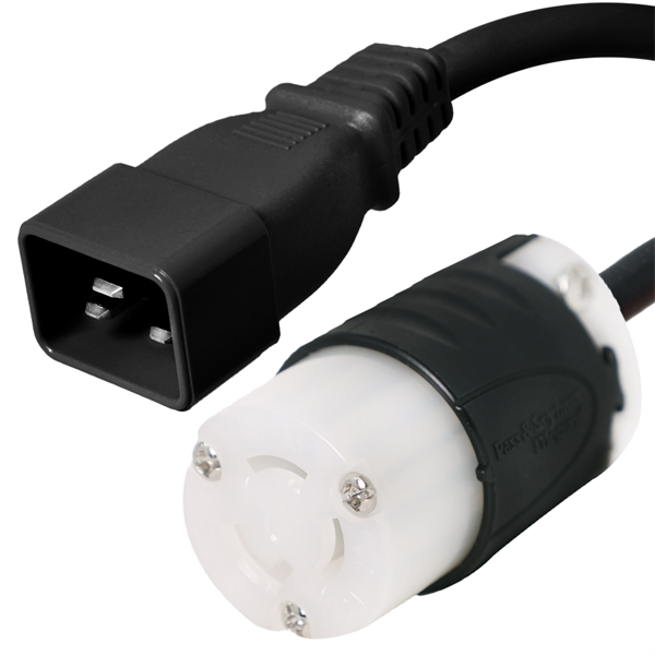 C20 to L5-15R Plug Adapter Power Cord