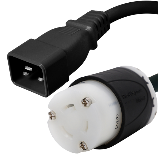 C20 to L5-20R Plug Adapter Power Cord