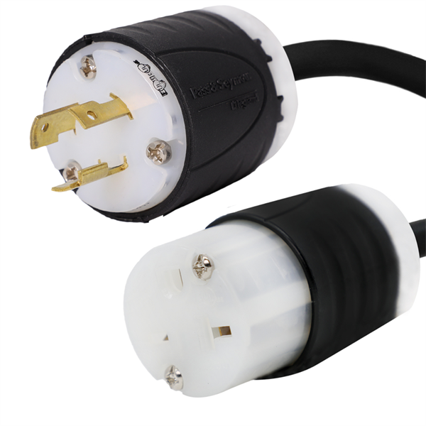 L5-20P to 6-20R Plug Adapter Power Cord