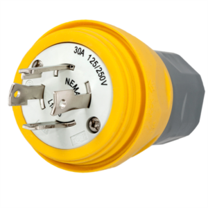 Hubbell HBL28W74 L14-30P Twist-Lock® Watertight Plug, 30A, 125/250V