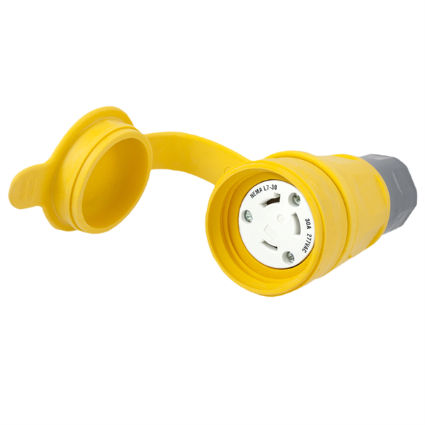 Hubbell HBL29W49 L7-30R Twist-Lock® Watertight Connector, 30A, 277V