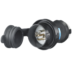 Hubbell HBL2511SW L21-20P Twist-Lock® Shrouded Watertight Plug, 20A, 3ØY, 120/208V