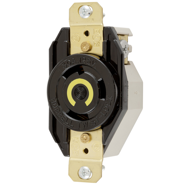 Hubbell HBL2610 L5-30R Twist-Lock® Receptacle Rated for 30A/125V