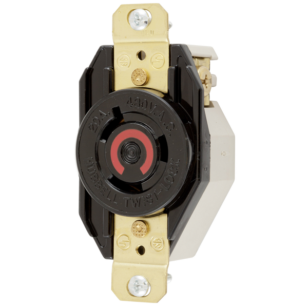 Hubbell HBL2340 L8-20R Twist-Lock Receptacle