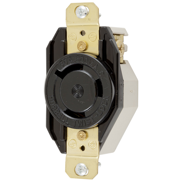 Hubbell HBL2650 L9-30R Twist-Lock® Receptacle Rated for 30A/600V