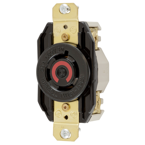 Hubbell HBL2430 L16-20R Twist-Lock Receptacle