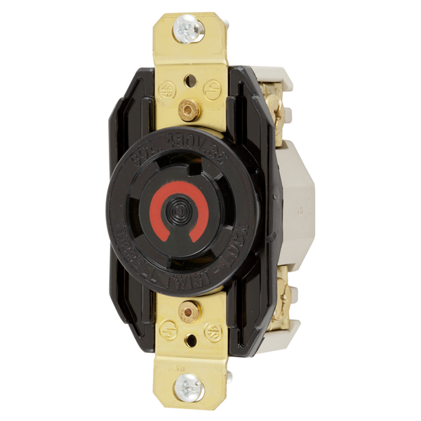 Hubbell HBL2730 L16-30R Twist-Lock® Receptacle Rated for 30A/480V