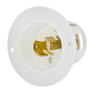 Hubbell L2-20P Twist-Lock® Flanged Inlet Rated for 20A/250V