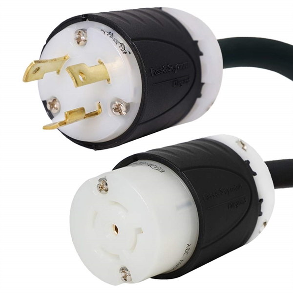 L6-30P to L21-30R Plug Adapter Power Cord