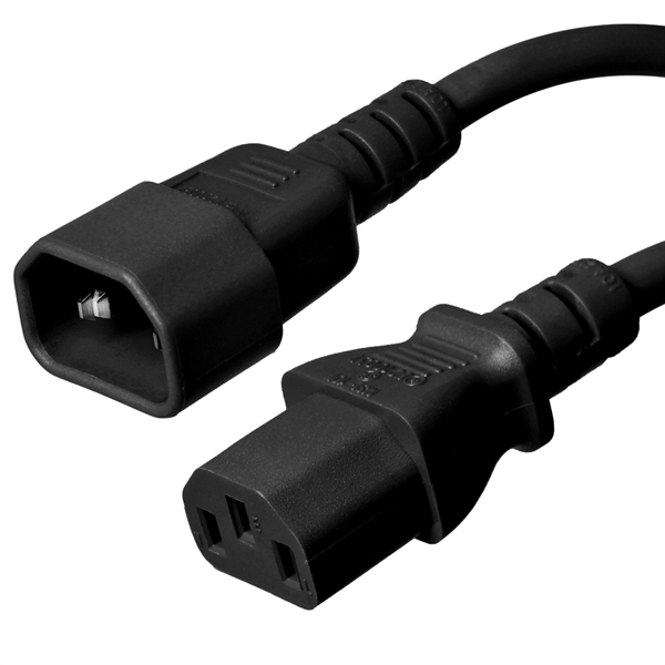 C14 to C13 Power Cords - 10A 250V, 18/3 SVT AWG