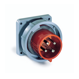 520B7W Inlet -  20A, 277-480V 4-Pole / 5-Wire, IEC60309