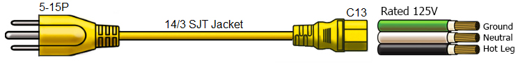 yellow 515 to c13