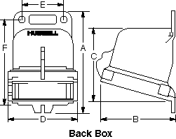 Hubbell BB2030N Back Box